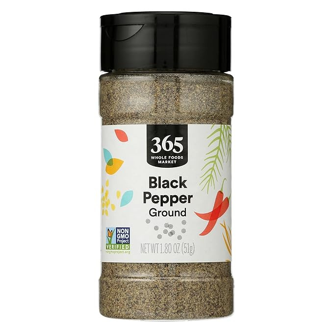 365 by Whole Foods Market, Pepper Black Ground, 1.8 Ounce | Amazon (US)