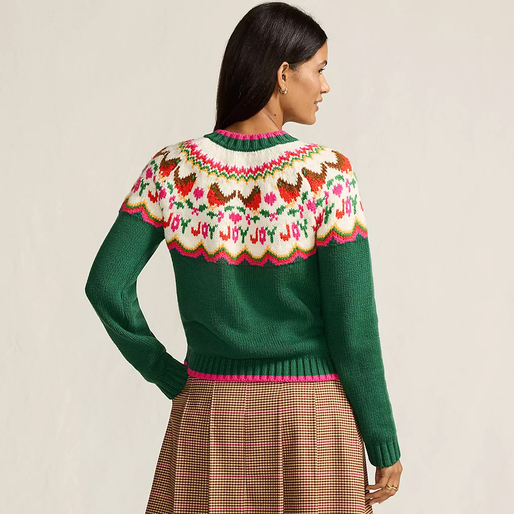 Women's Lofty Fair Isle Cardigan Sweater | Lands' End (US)