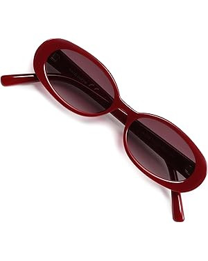VANLINKER Polarized Retro Oval Sunglasses for Women and Men Small 90s Style VL9580 | Amazon (US)
