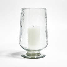 Bergen Large Glass Hurricane Candle Holder + Reviews | Crate & Barrel | Crate & Barrel