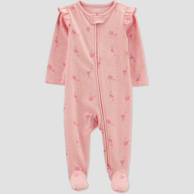 Carter's Just One You®️ Baby Girls' Flamingo Footed Pajama - Pink | Target