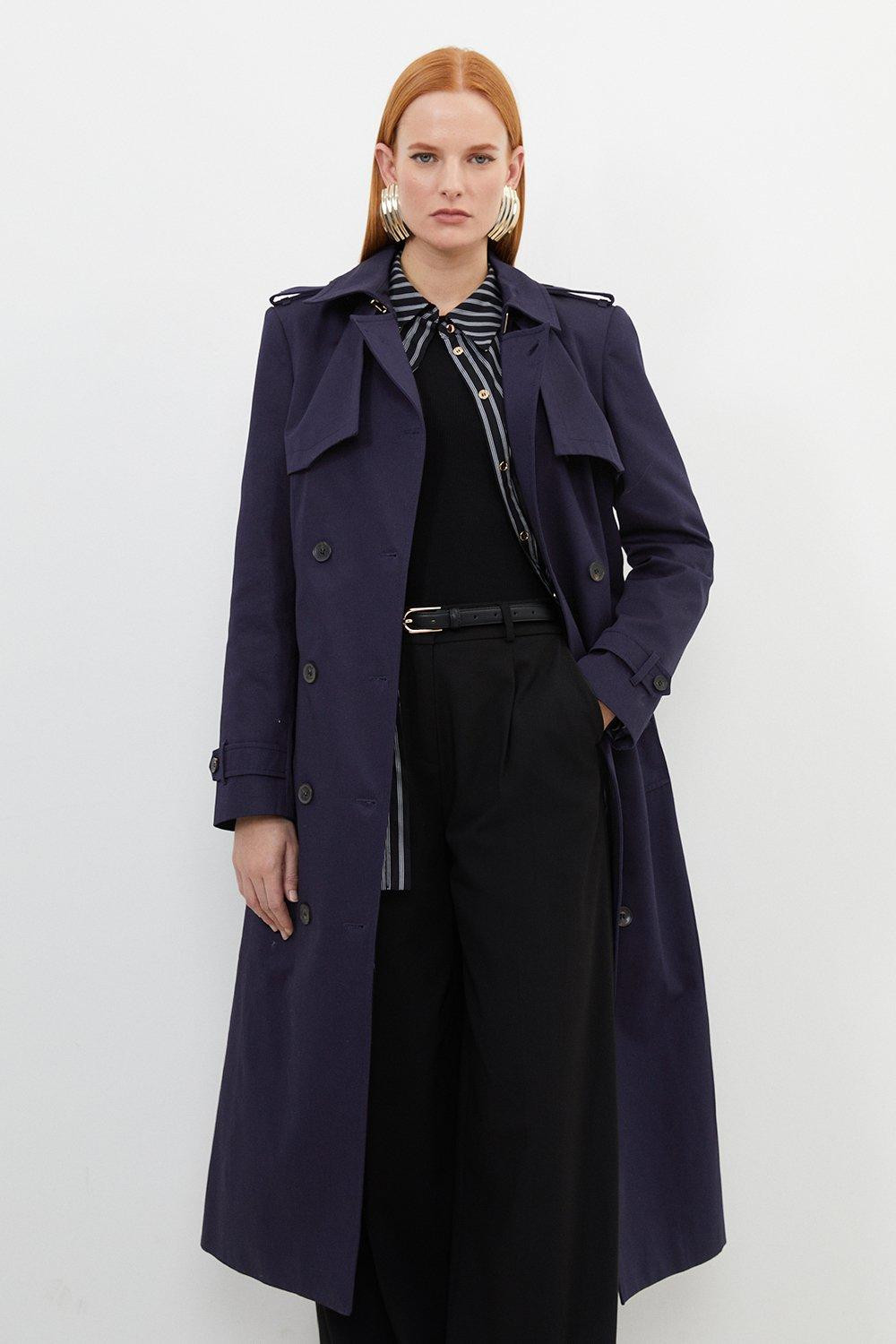 Tailored Belted Trench Coat | Karen Millen UK + IE + DE + NL