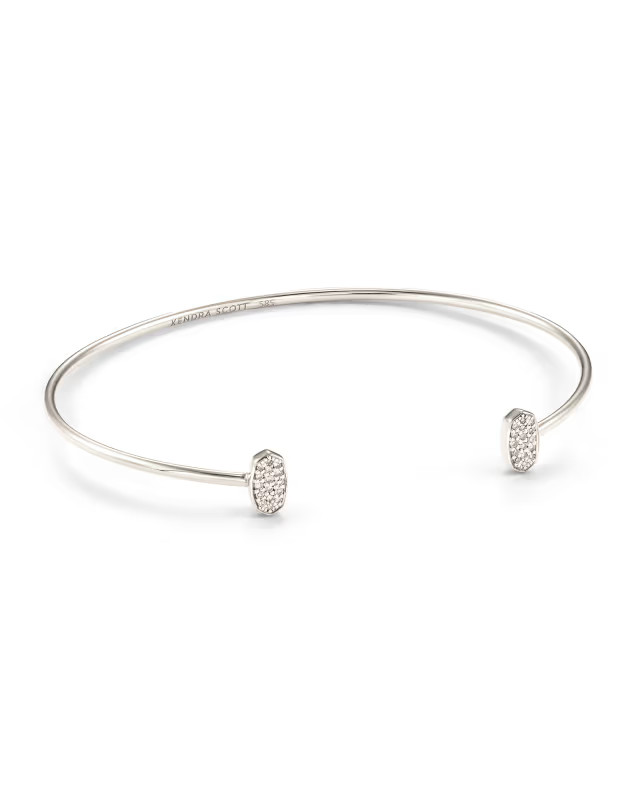 Marisa 14k White Gold Cuff Bracelet in White Diamond | Kendra Scott | Kendra Scott