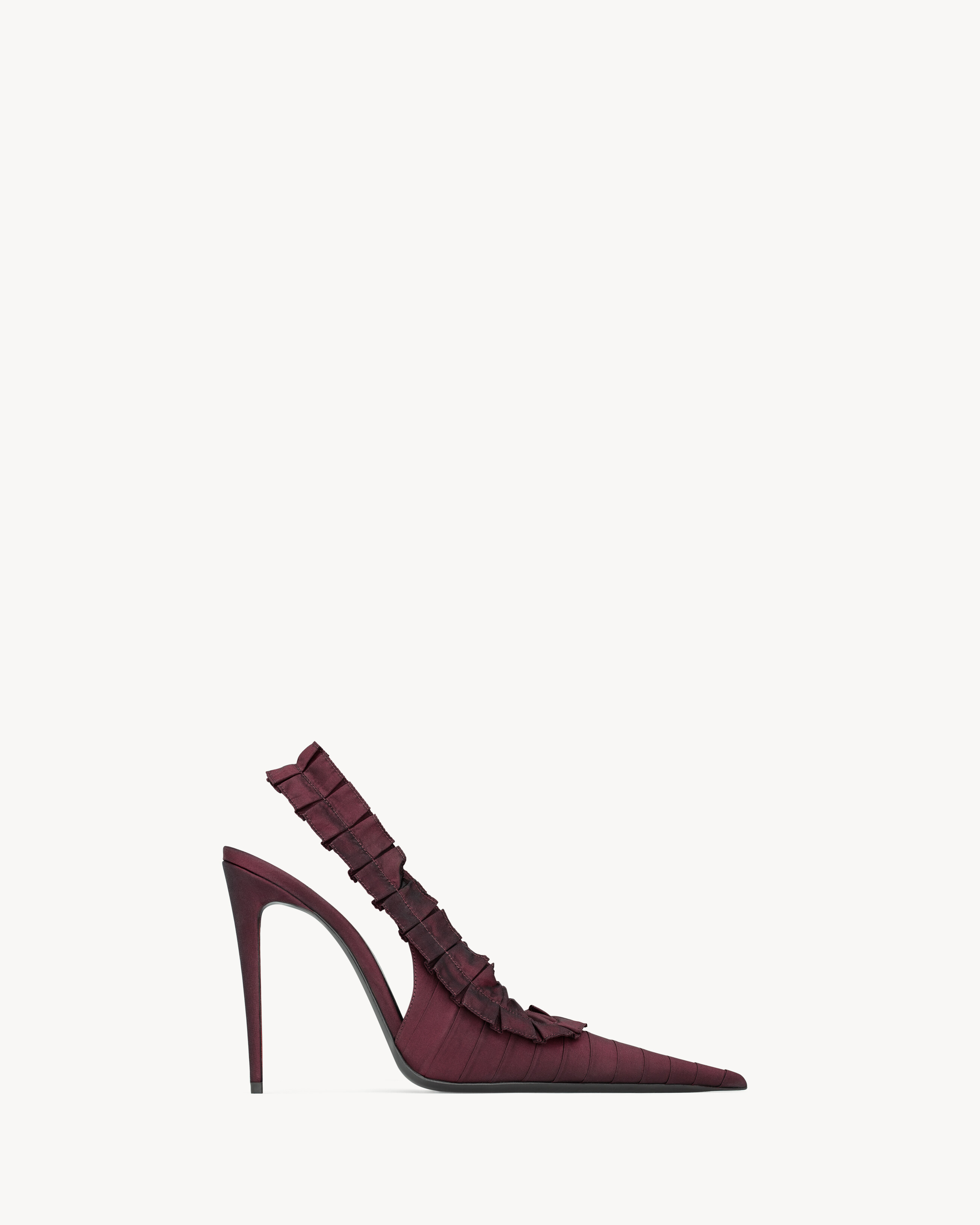 MADELEINE slingback pumps in silk taffeta | Saint Laurent Inc. (Global)