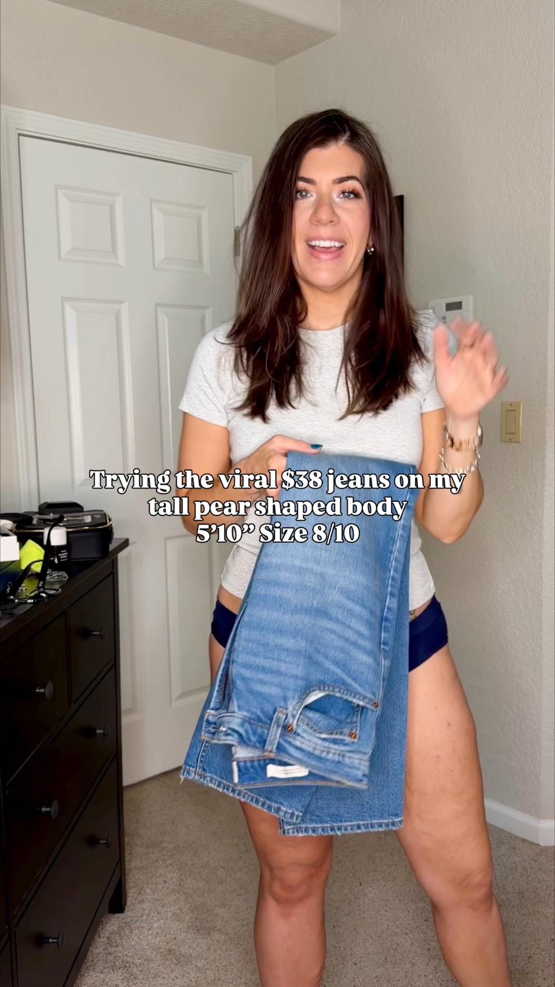 Trying the viral $38 jeans
Size up one if in between- I am in the 10 - regular length 

#LTKTall #LTKFindsUnder50 #LTKMidsize