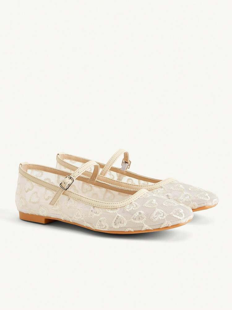 Mesh flat ballet  | SHEIN