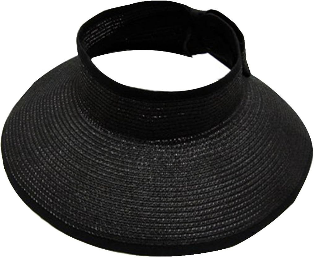 Simplicity Women's UPF 50+ Wide Brim Roll-up Straw Sun Hat Sun Visor | Amazon (US)