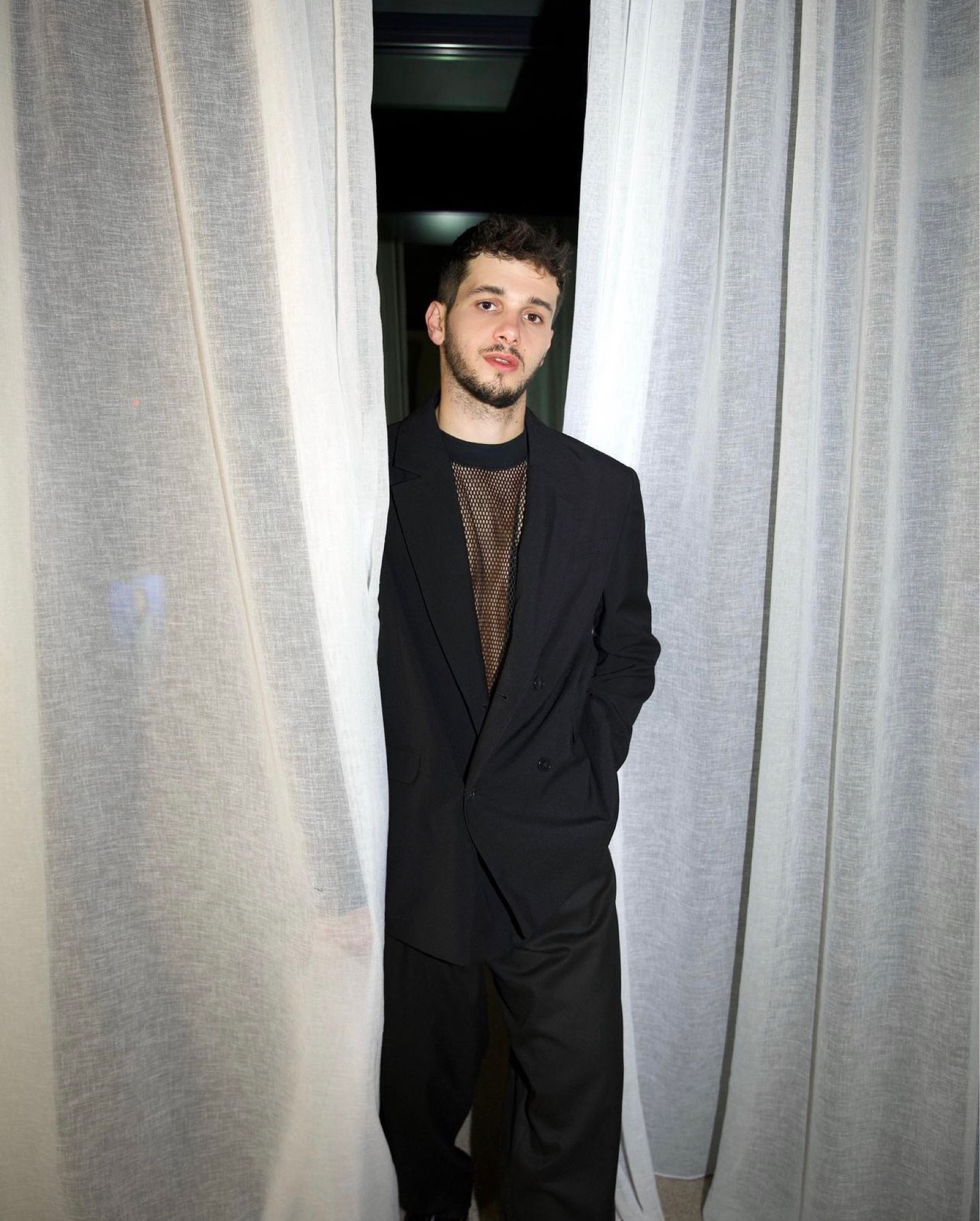 Oversized Black Suit with Mesh Tshirt

#LTKSeasonal #LTKmens #LTKeurope