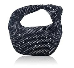 ELDA Knotted Handbag for Women Fashion Designer Ladies Hobo Dumpling Bag Rhinestone Purses Sparkl... | Amazon (US)