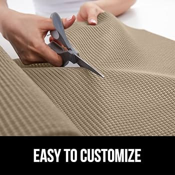 GORILLA GRIP powerGRIP Drawer Shelf and Cabinet Liner, Thick Strong Hold, Non-Adhesive Liners Protect Kitchen Cabinets and Cupboard, Bathroom Drawers, Easy Install, Breathable Mat, 12" x10', Beige | Amazon (US)