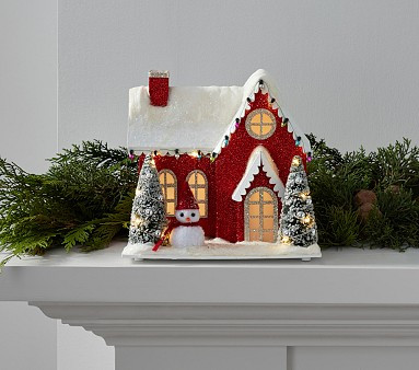 Classic Light-Up Red House | Pottery Barn Kids