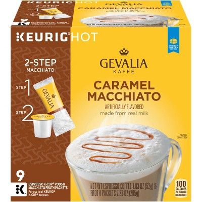 Gevalia Kaffe Light Roast Caramel Macchiato Espresso Coffee - Keurig K-Cup Pods - 9ct | Target