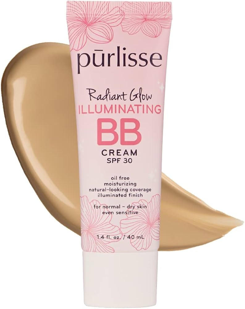 purlisse Radiant Glow Illuminating BB Cream SPF 30: Cruelty-Free & Clean, Paraben & Sulfate-Free,... | Amazon (US)