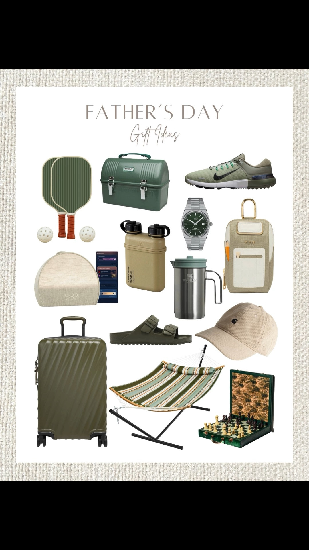 Father’s Day finds for the coolest guy in your life. Whether he’s into golf, beach days, or just chillin’ with chocolate + a sunrise alarm clock—these picks are fun, useful, and dad-approved.

Father’s Day gift guide, gifts for dad, dad gifts 2025, cool dad gifts, outdoor dad, sporty dad, golf gifts for dad, beach chair, travel gifts for dad, Carhartt cap, Birkenstock slides, Stanley lunchbox, Tissot watch, spice house bbq set, madewell men, Amazon finds for dad, pickleball starter set, smart alarm clock, Nike golf shoes, beach cooler, tech gifts for dad, portable charger for men, under $100 dad gifts, unique gifts for dad



#LTKMens #LTKGiftGuide #LTKShoeCrush