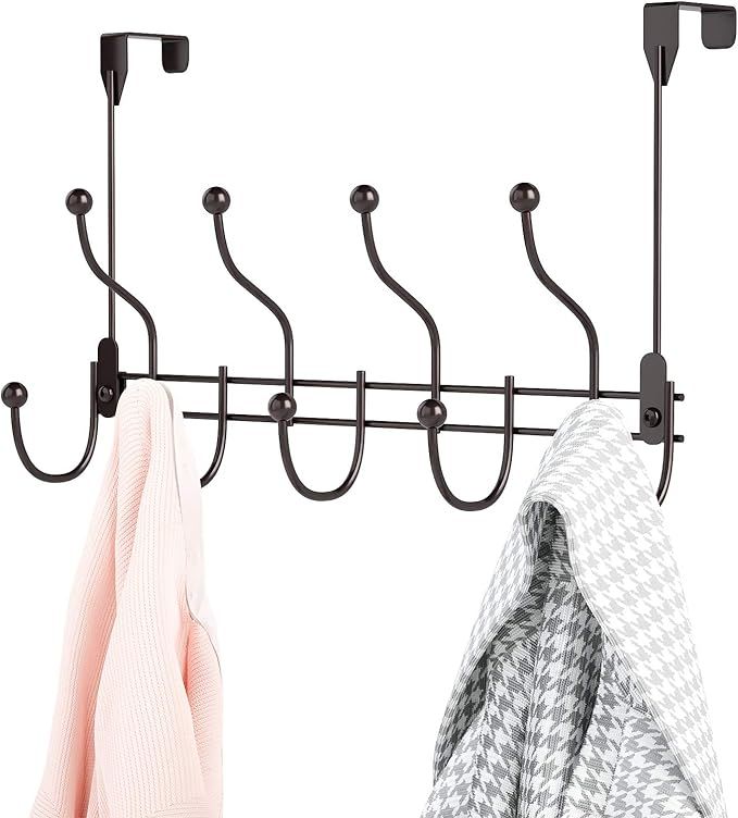 Over The Door Hook Door Hanger, 9 Coat Hooks Over The Door Organizer Towel Hooks for Hanging Coat... | Amazon (CA)