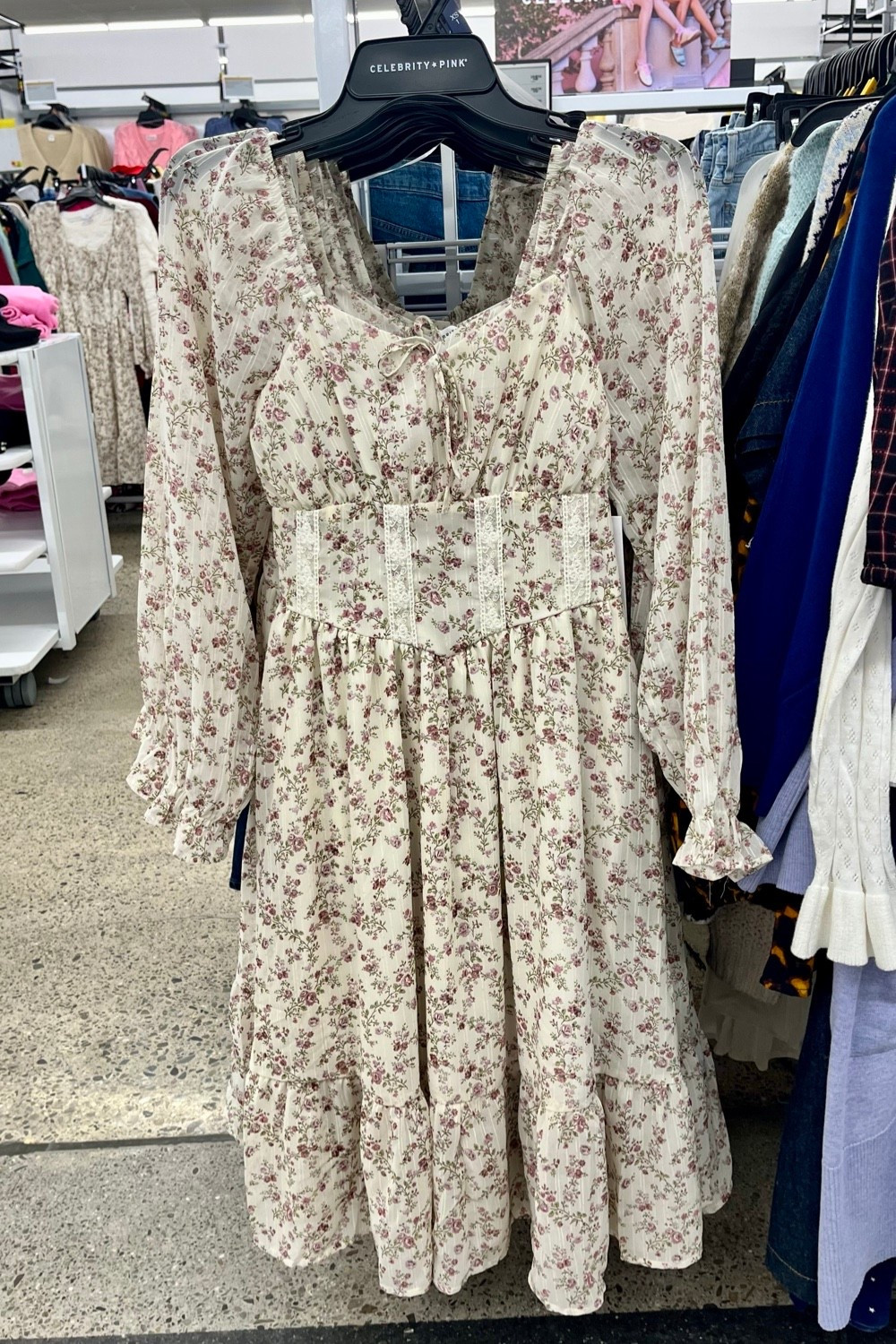 Such a pretty floral long sleeve dress for a tea party bridal shower. $27 at Walmart. Comes in white too!

Cottage core dress, spring dress, bridal shower dress, church dress, easter dress, garden party dress.

#LTKSeasonal #LTKWedding