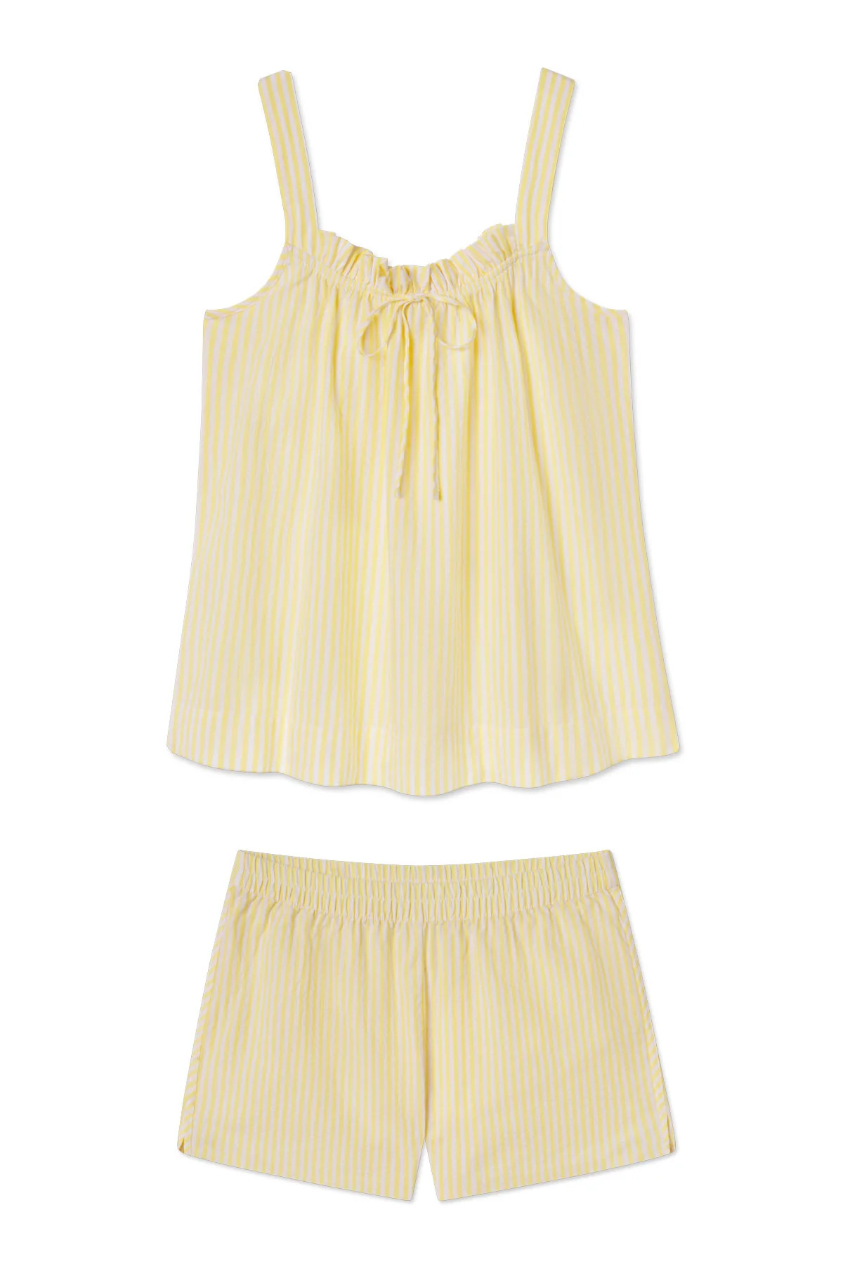 Alice Shorts Set in Zest Seersucker | Lake Pajamas