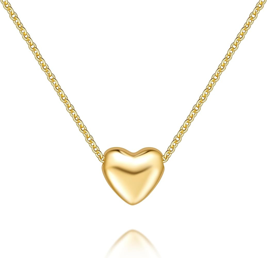 Gold Necklace for Women 14K Gold Pendant Necklaces for Women Charm Beauty Elegance and A Hint of ... | Amazon (US)