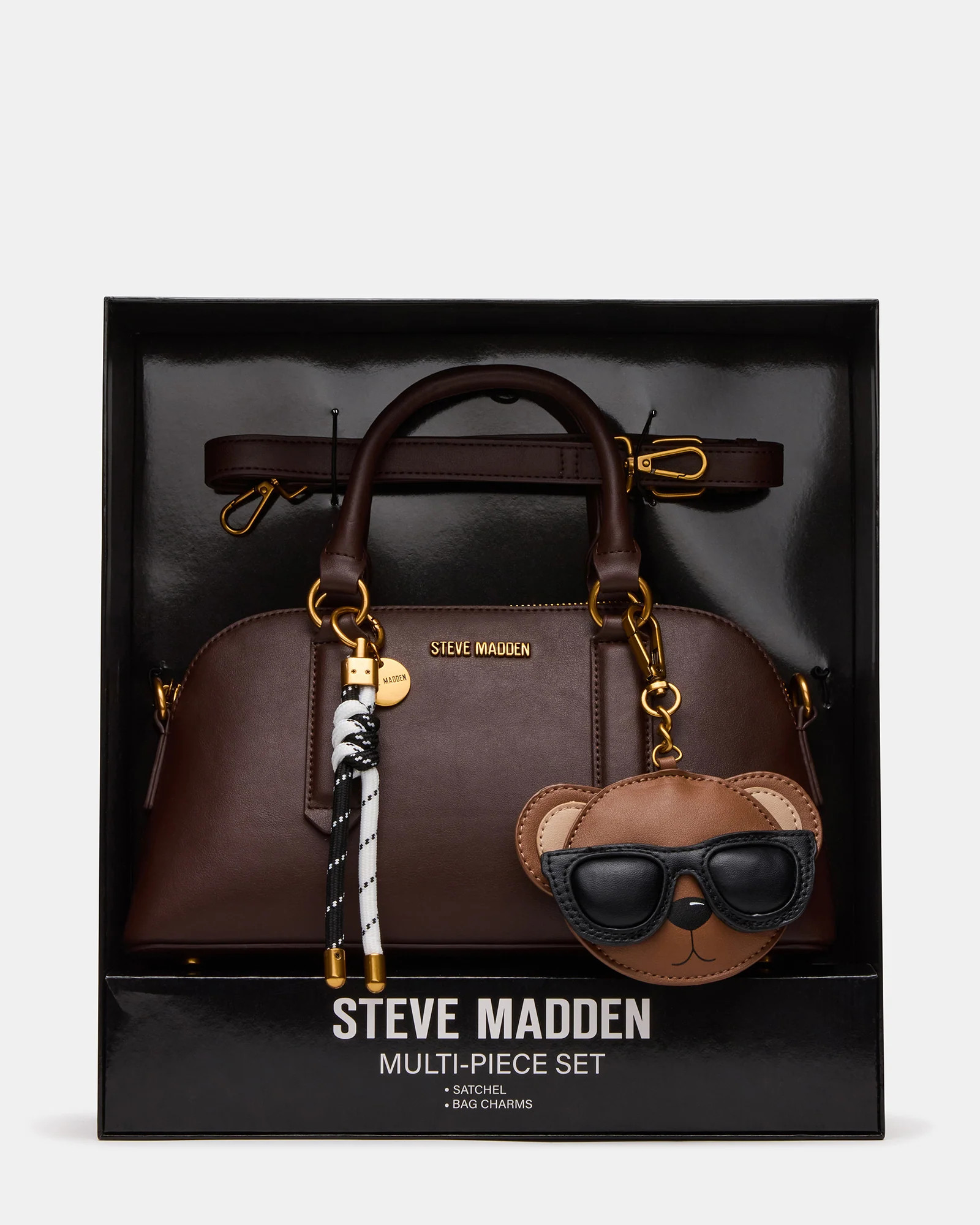 THORNE Charm Box Gift Set Chocolate Women's Top-Handle Crossbody Bag Gift Set | Steve Madden (US)