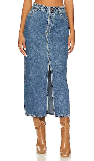 Chicago Skirt in Mid Vintage Blue | Revolve Clothing (Global)