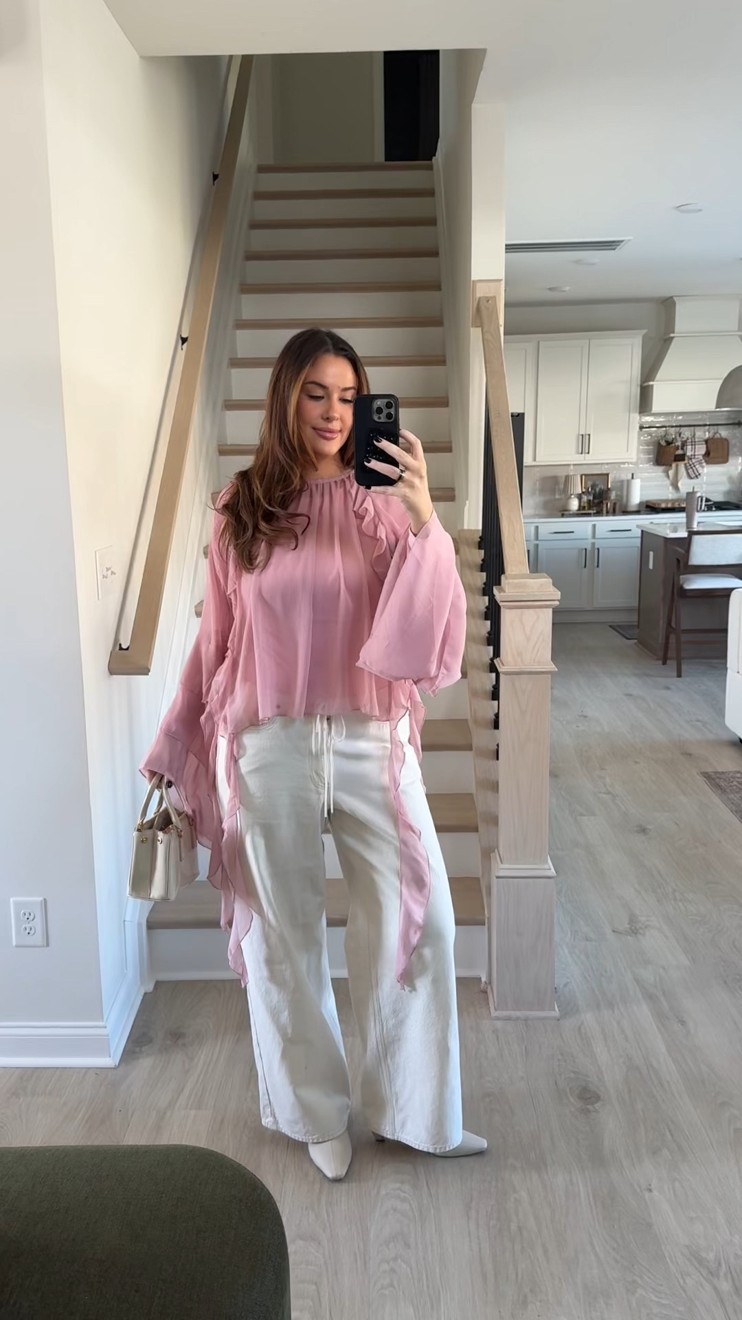 Baby girl outfit wearing a large top and 32 long denim 💞🌸💓

#LTKgrwm #LTKMidsize #LTKValentine