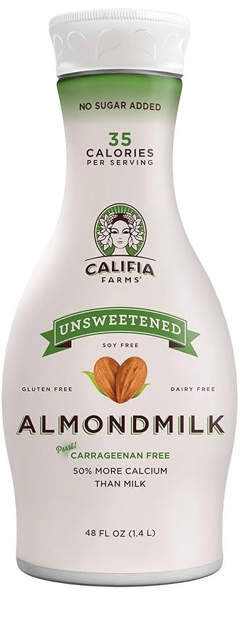Califia Farms Almond Milk, Non Dairy, Sugar Free, Keto Friendly, Whole 30, Vegan, Plant Based, Nu... | Amazon (US)