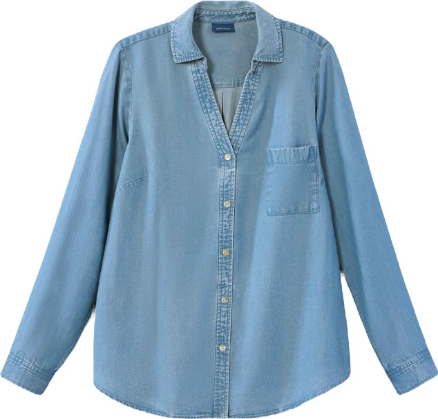 Indigo Tencel™ Lyocell Shirt | J. Jill