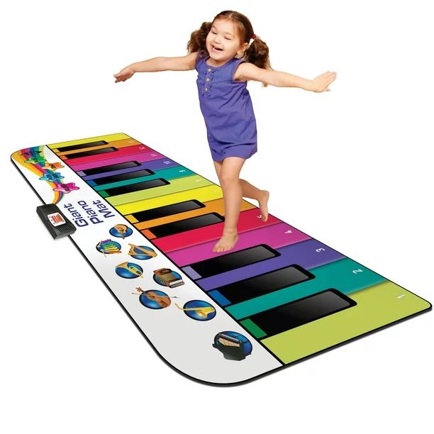 Kidzlane Floor Piano Mat - Jumbo 6 Ft Musical Keyboard Playmat for Toddlers & Kids - Walmart.com | Walmart (US)
