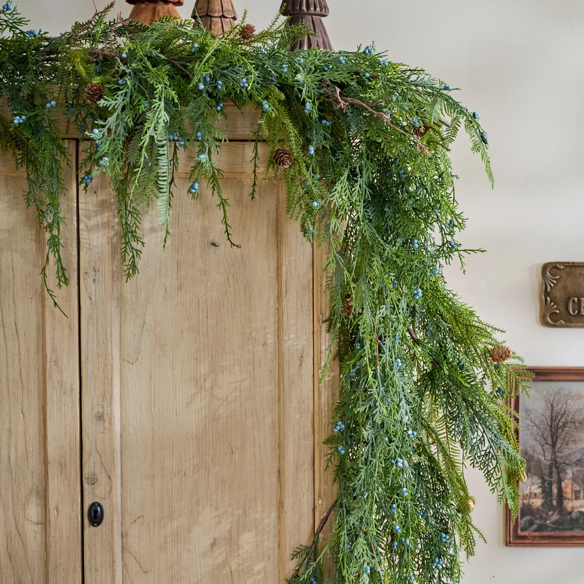 Real Touch Juniper Berry Pine Garland - 72" | Magnolia