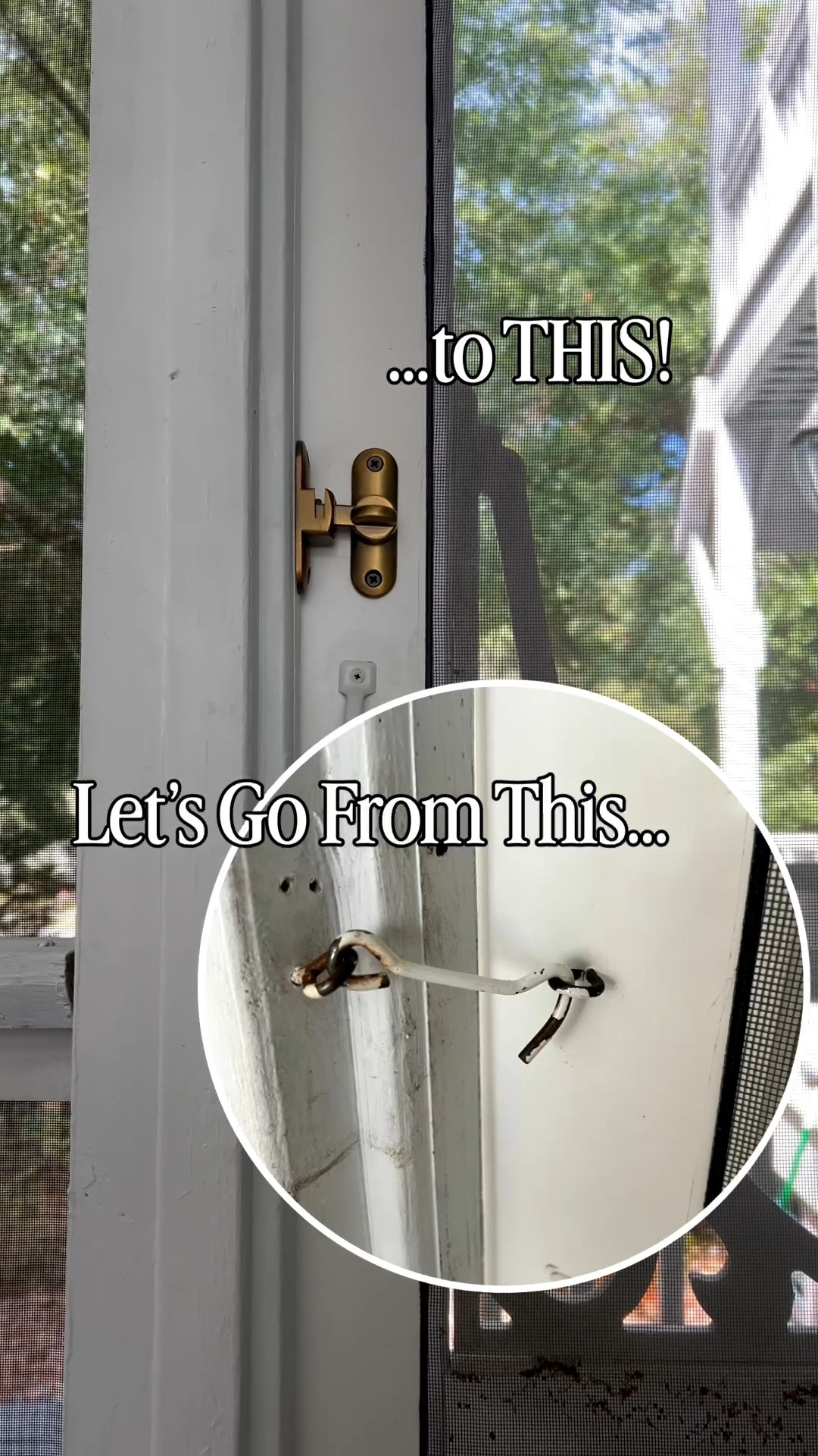 Upgrade locks to this brass latch from Amazon! #amazonfinds #porch #brass #doorlock

#LTKHome #LTKSeasonal #LTKmomlife