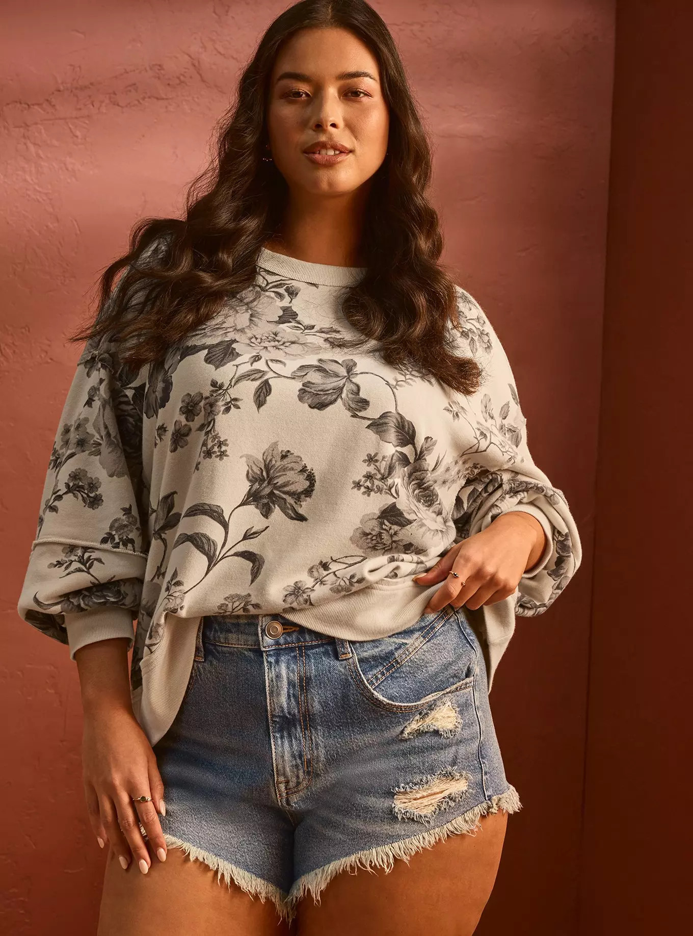 Festi Raw Edge Pullover Sweater | Torrid (US & Canada)