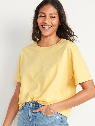 Short-Sleeve Vintage Easy T-Shirt for Women | Old Navy (US)