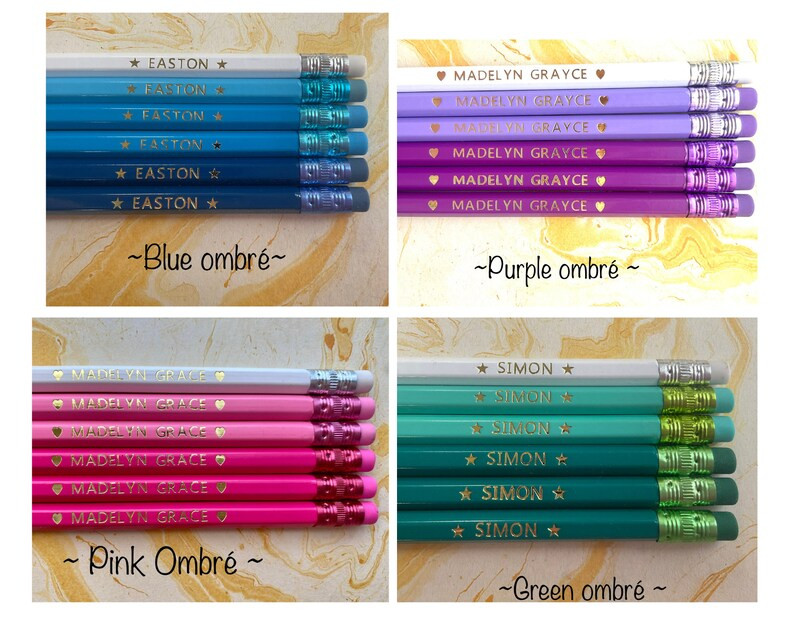 Custom Pencils, Personalized Pencils, Back to School, Gift, Wedding, Birthday, Teacher gift, Teac... | Etsy (US)