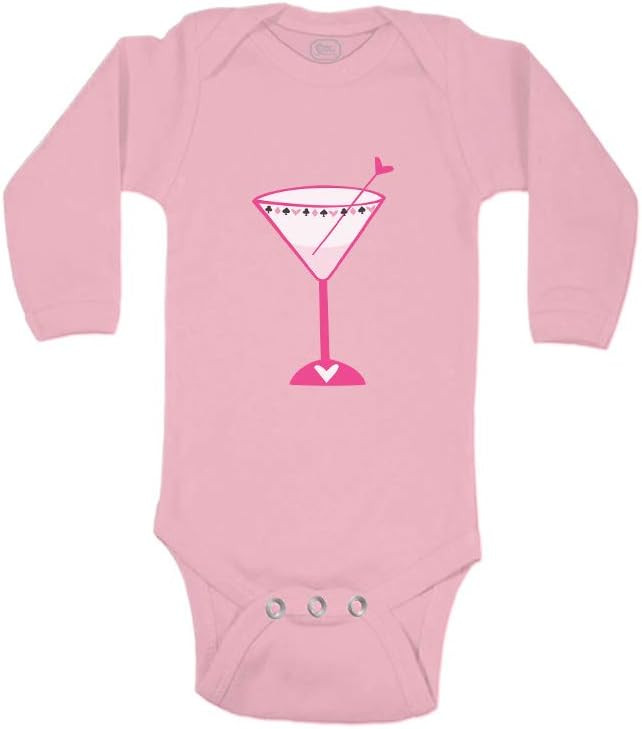 Cute Rascals Baby Long Sleeve Bodysuit Pink Martini Boy & Girl Clothes Cotton | Amazon (US)