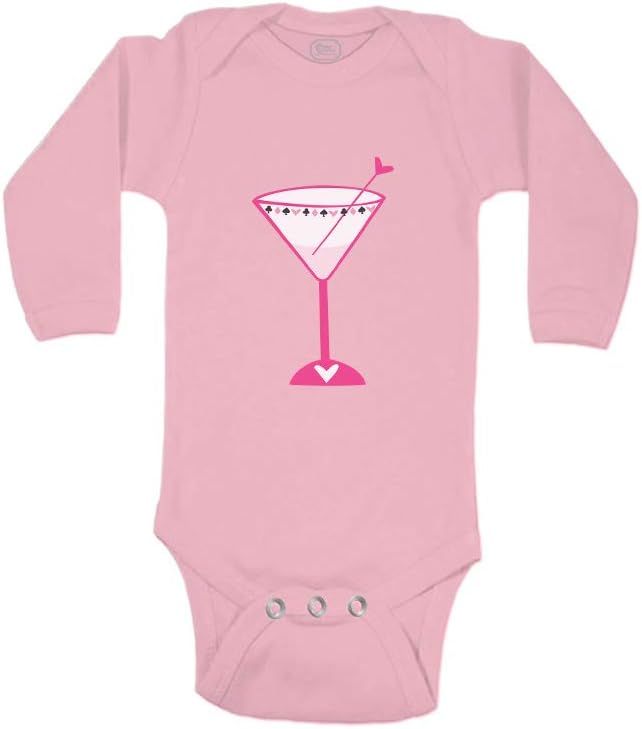 Cute Rascals Baby Long Sleeve Bodysuit Pink Martini Boy & Girl Clothes Cotton | Amazon (US)