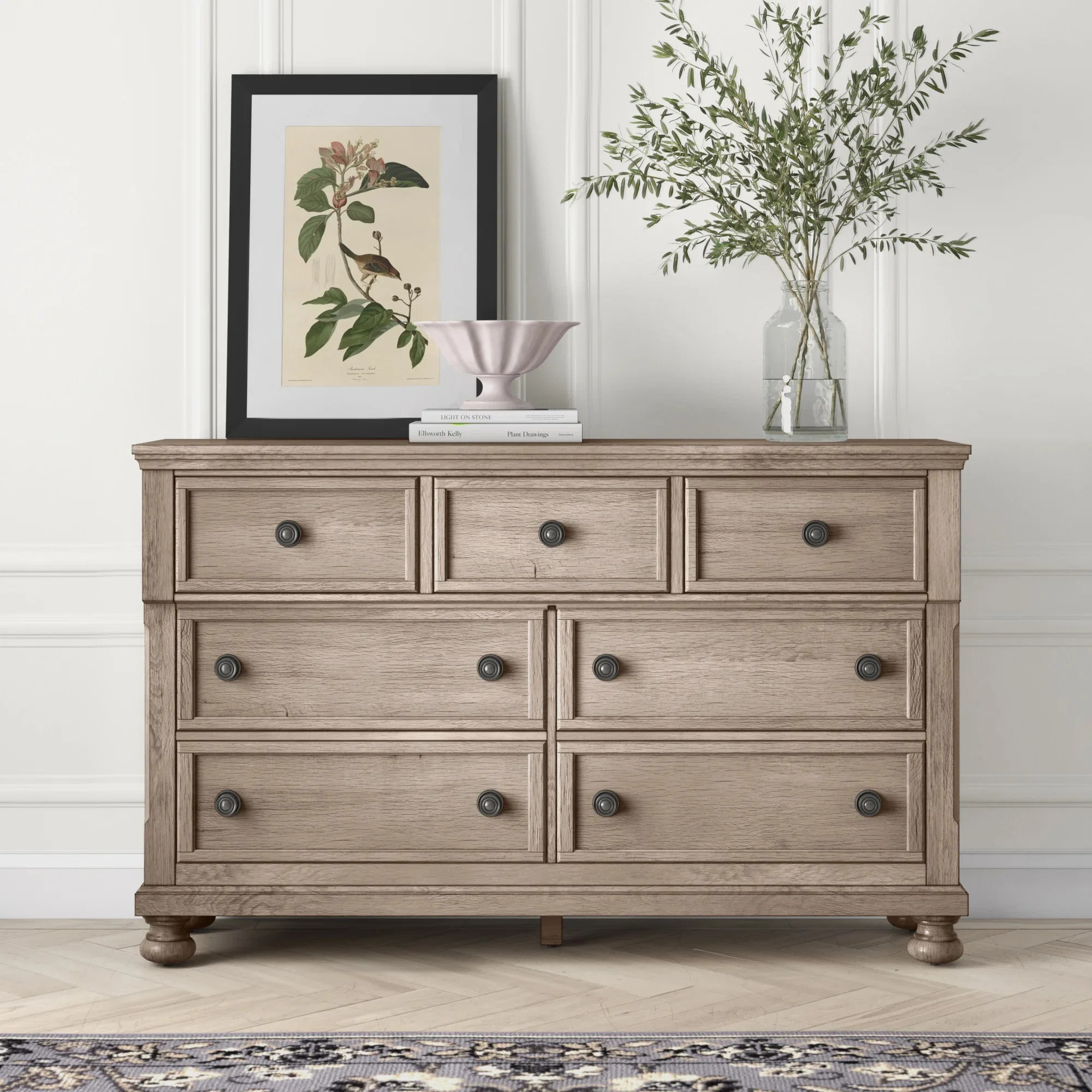 Alek 8 Drawer 64.75" W Double Dresser | Wayfair North America