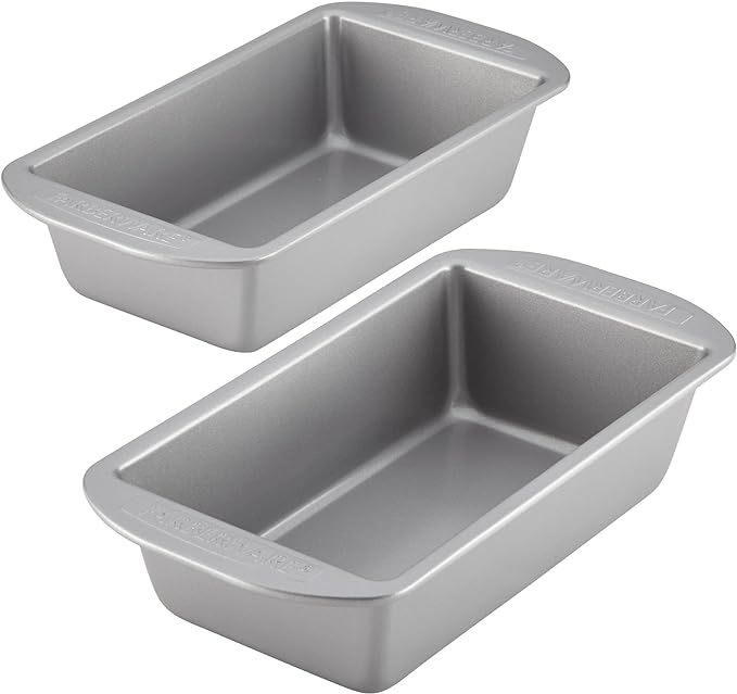 Farberware Bakeware Meatloaf/Nonstick Baking Loaf Pan Set, Two 9-Inch x 5-Inch, Gray | Amazon (US)