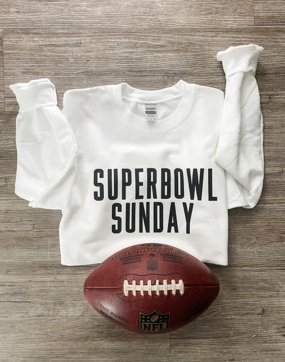 Super Bowl Sunday crewneck sweater | Super Bowl shirt | Super Bowl pullover sweatshirt | Super Bo... | Etsy (US)