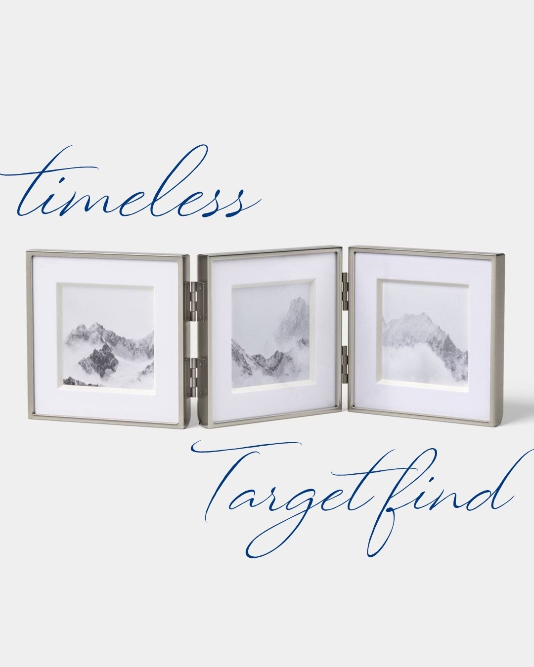 Timeless Target find—silver accordion frames
