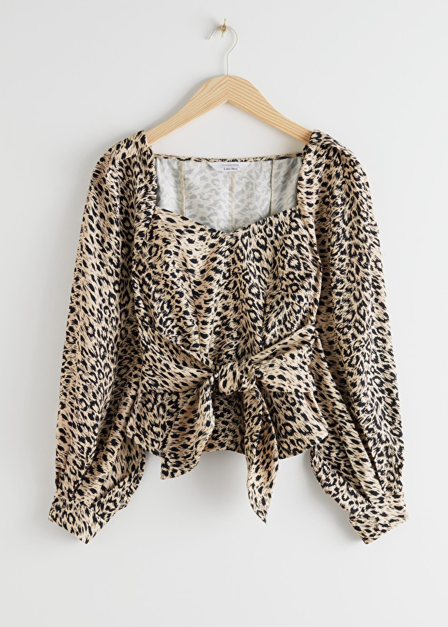 Leopard Knot Tie Blouse | & Other Stories (EU + UK)