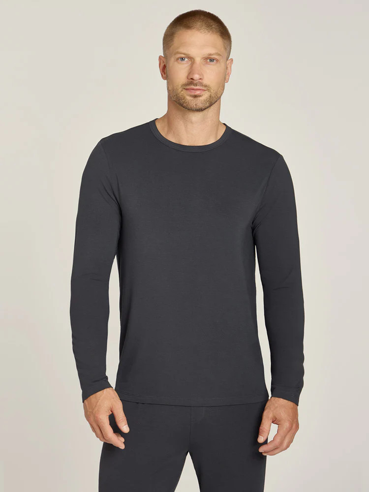 Men's Unisex Pajama Long Sleeve Crew Neck - Mott & Bow | Mott & Bow
