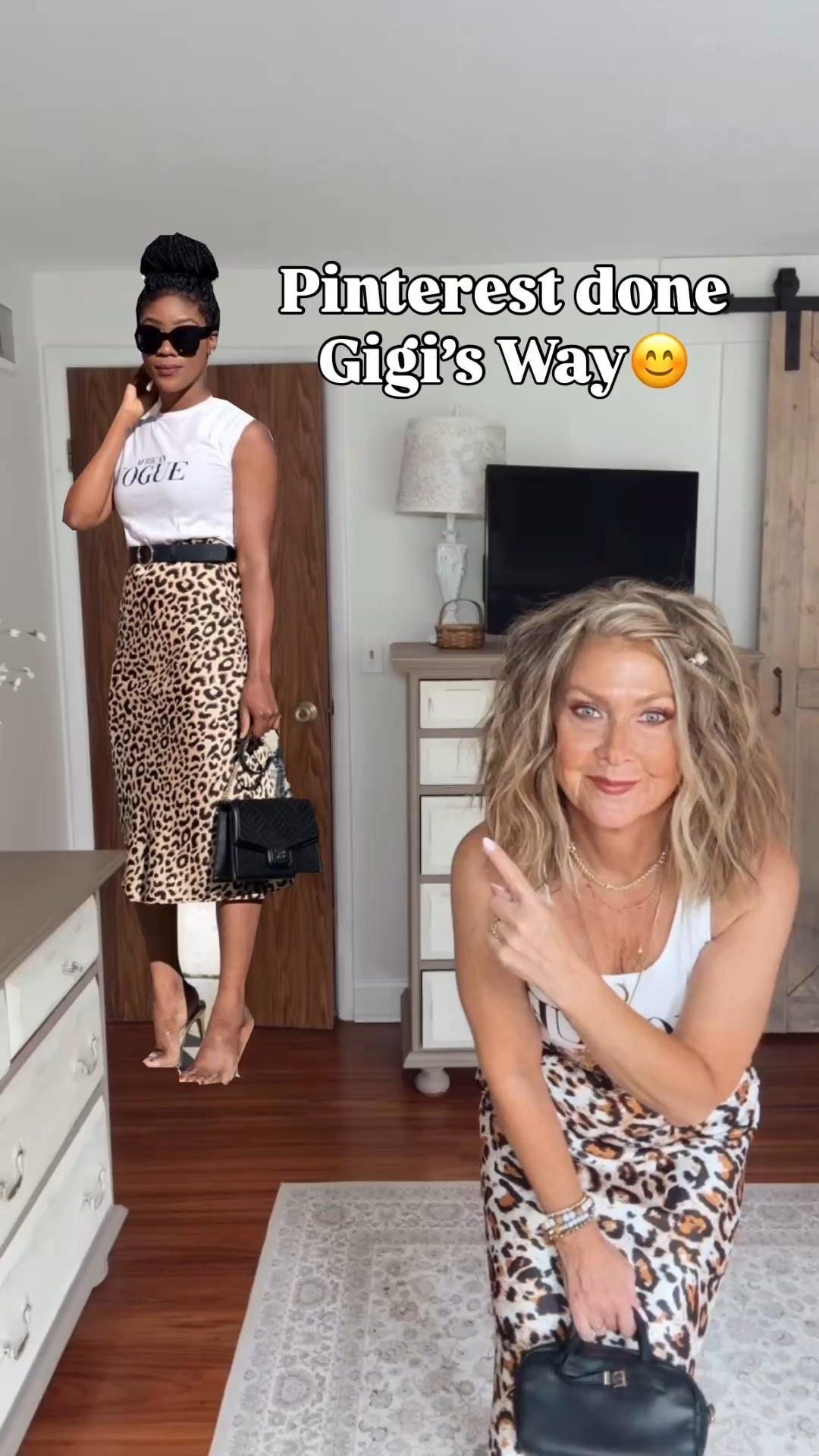 ⭐️Episode 20 of Pinterest Done Gigi’s Way⭐️🐆🐆
✨The Vogue tank can be found on the Linktree in my bio under Jodipedro. Use discount code TRACI10 at checkout:)