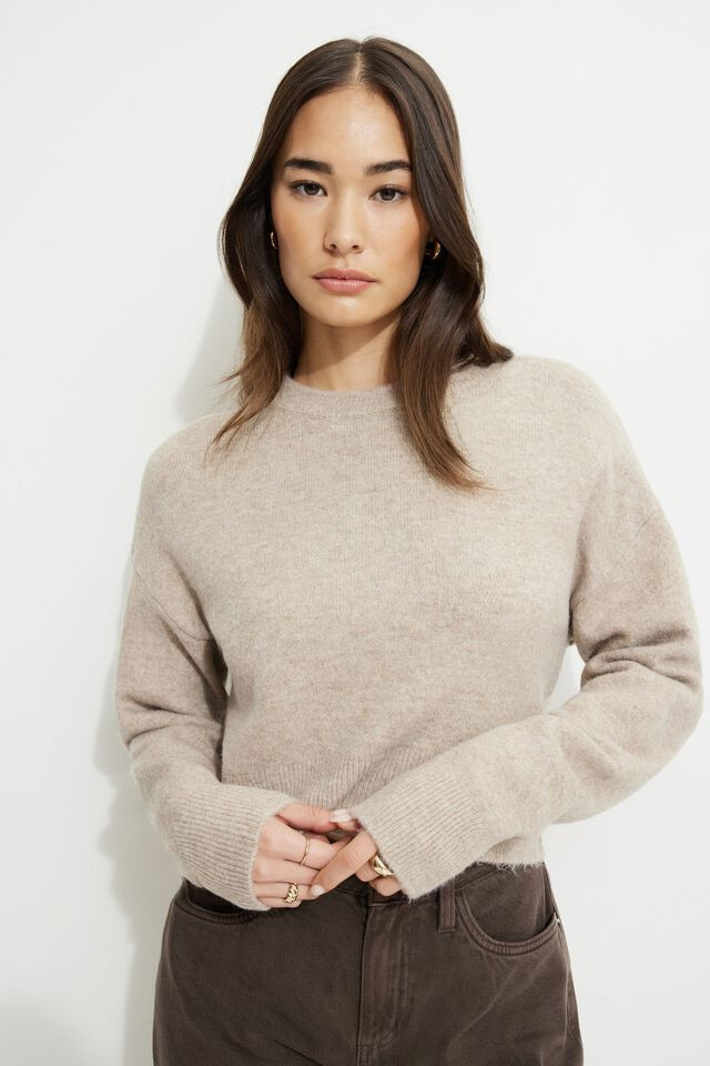 Heavenlyarn™ Crewneck Sweater | Dynamite Clothing