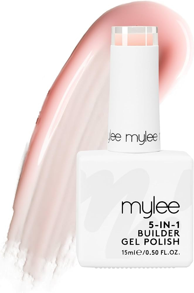 Mylee 5 in 1 Builder Base Strengthening Gel 15ml, UV/LED Nail Polish Coat for Hard Strong Nails T... | Amazon (UK)