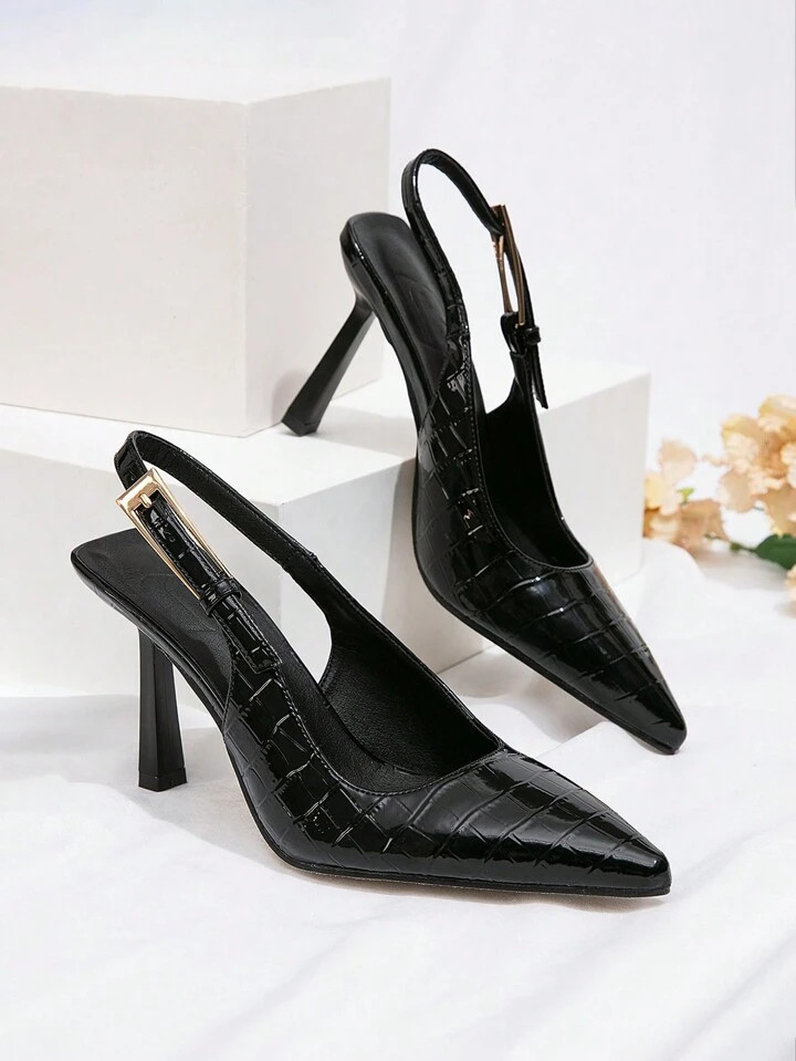 CUCCOO BIZCHIC Women's Fashionable Versatile Low Heel Pumps, For Daily Commuting Spring Shoes | SHEIN