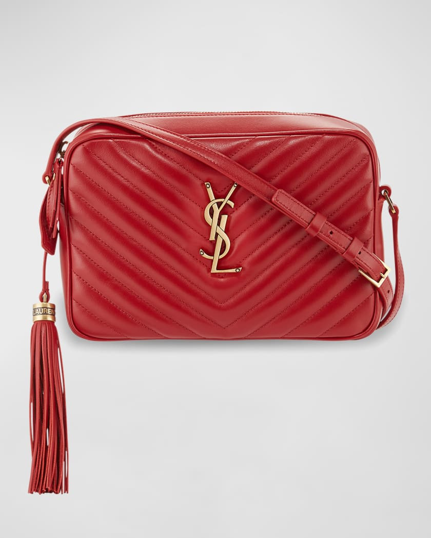Saint Laurent Lou Medium Monogram YSL Calf Crossbody Bag | Neiman Marcus