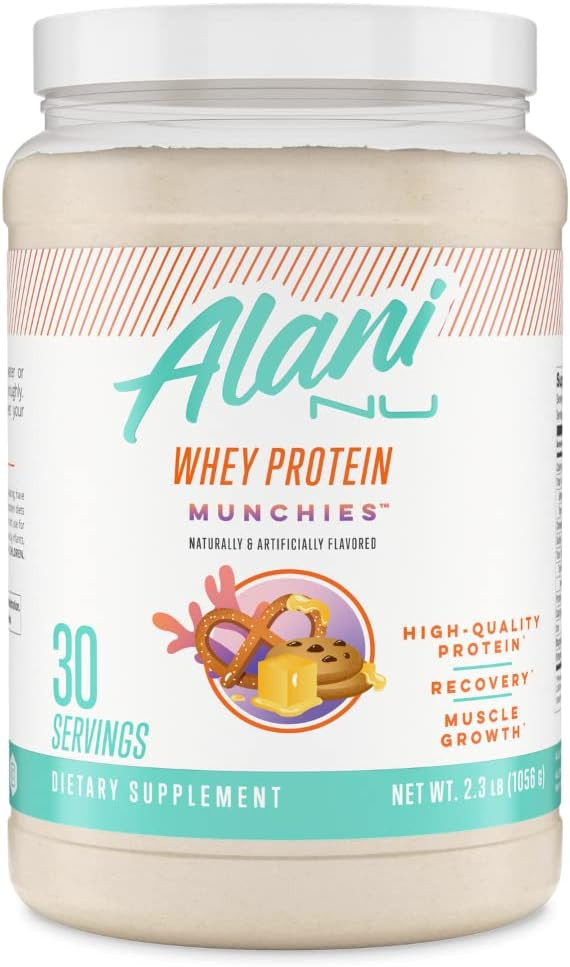 Alani Nu Whey Protein Powder Munchies | 23g Protein with Low Sugar & Digestive Enzymes | Meal Rep... | Amazon (US)