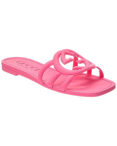 Gucci Interlocking G Rubber Sandal | Gilt & Gilt City