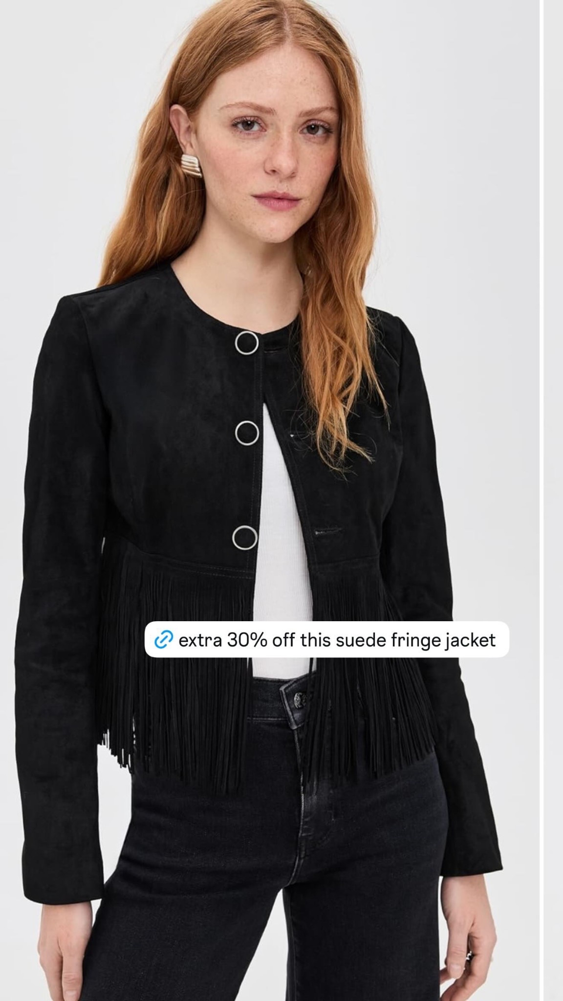 extra 30% off this suede fringe jacket 

 Women’s fashion, winter fashion, winter outfits, winter outfit inspo, winter ootd, winter outfit ideas, trendy fashion, chic style, Miami fashion, mom fashion, outfit inspo, outfit ideas, luxury fashion


#LTKSaleAlert #LTKHoliday #LTKSeasonal