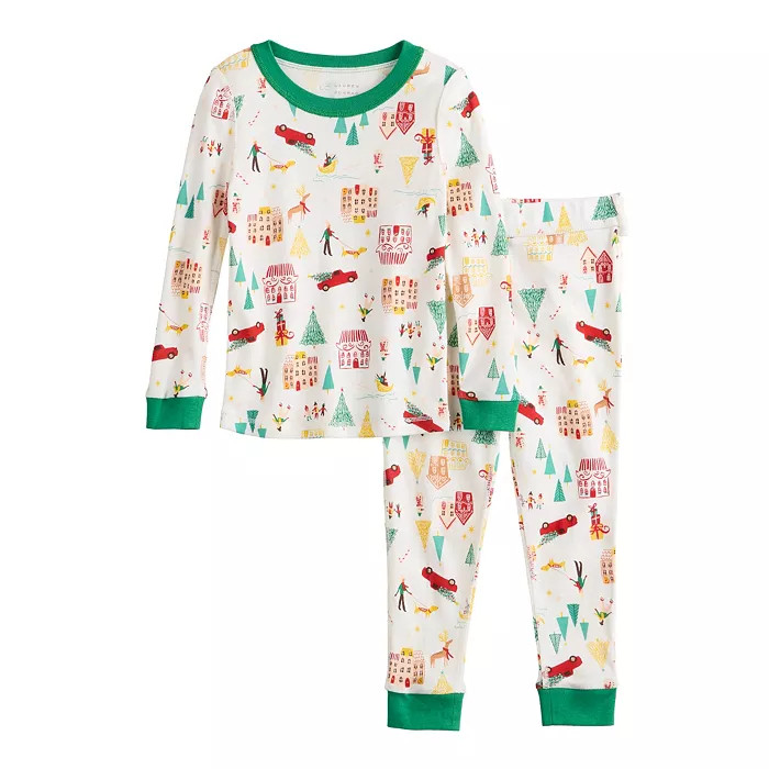 Toddler LC Lauren Conrad Jammies For Your Families® Holiday Village Adaptive Pajama Set | Kohl's